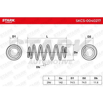 Sprężyna Zawieszenia Stark SKCS-0040217 SKCS-0040217 - foto 6