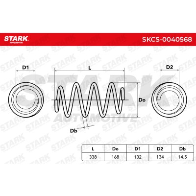 Sprężyna Zawieszenia Stark SKCS-0040568 SKCS-0040568 - foto 5
