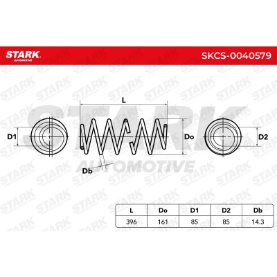 Sprężyna Zawieszenia Stark SKCS-0040579 SKCS-0040579 - foto 8