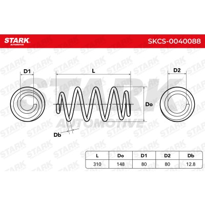 Sprężyna Zawieszenia Stark SKCS-0040088 SKCS-0040088 - foto 6