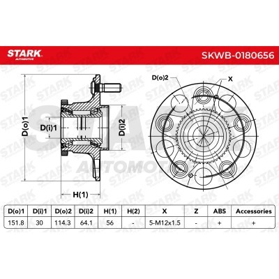 Łożysko Koła Stark SKWB-0180656 SKWB-0180656 - foto 3