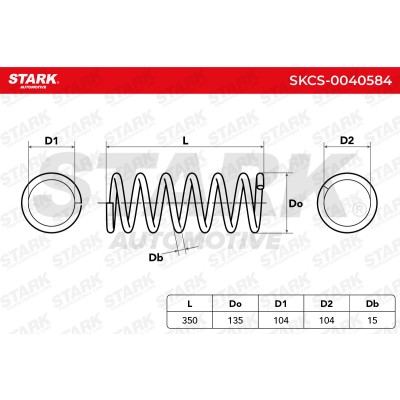 Sprężyna Zawieszenia Stark SKCS-0040584 SKCS-0040584 - foto 5