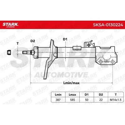 Amortyzator Stark SKSA-0130224 SKSA-0130224 - foto 3