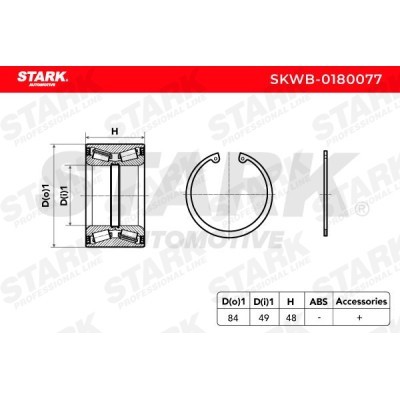 Łożysko Koła Stark SKWB-0180077 SKWB-0180077 - foto 3