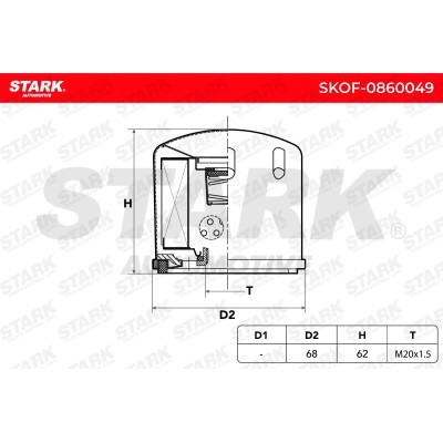 Filtr Oleju Stark SKOF-0860049 SKOF-0860049 - foto 6