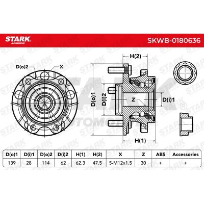 Łożysko Koła Stark SKWB-0180636 SKWB-0180636 - foto 3