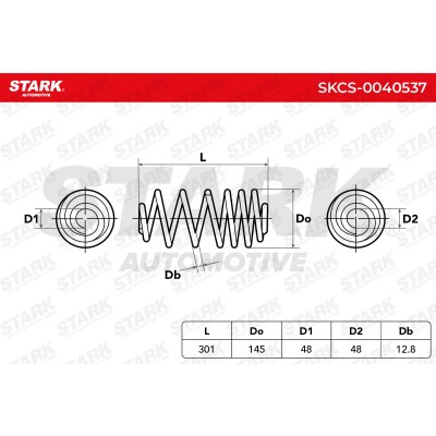 Sprężyna Zawieszenia Stark SKCS-0040537 SKCS-0040537 - foto 5