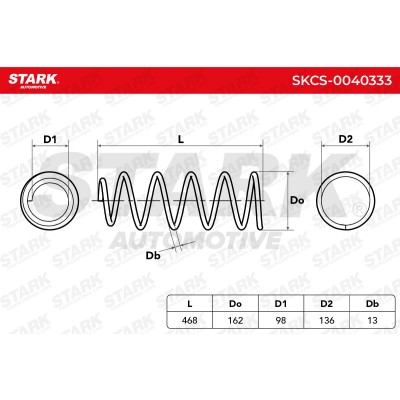 Sprężyna Zawieszenia Stark SKCS-0040333 SKCS-0040333 - foto 4