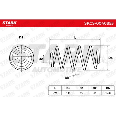 Sprężyna Zawieszenia Stark SKCS-0040855 SKCS-0040855 - foto 6