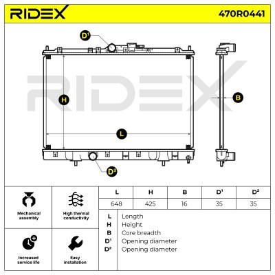 Chłodnica RIDEX 470R0441 470R0441 - foto 5