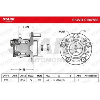 Łożysko Koła Stark SKWB-0180788 SKWB-0180788 - foto 5