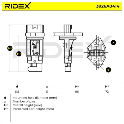 Przepływomierz RIDEX 3926A0414 3926A0414 - foto 6