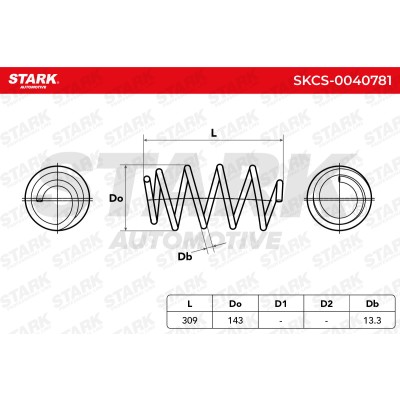 Sprężyna Zawieszenia Stark SKCS-0040781 SKCS-0040781 - foto 5