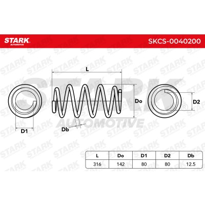 Sprężyna Zawieszenia Stark SKCS-0040200 SKCS-0040200 - foto 5