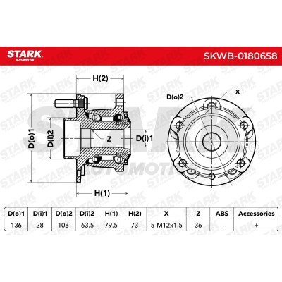Łożysko Koła Stark SKWB-0180658 SKWB-0180658 - foto 4