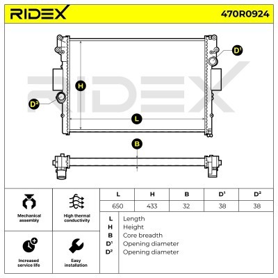 Chłodnica RIDEX 470R0924 470R0924 - foto 5
