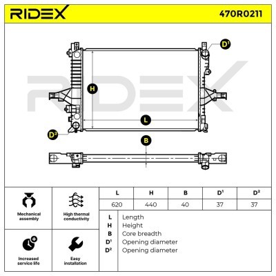 Chłodnica RIDEX 470R0211 470R0211 - foto 5