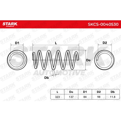 Sprężyna Zawieszenia Stark SKCS-0040530 SKCS-0040530 - foto 5