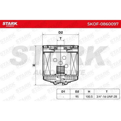 Filtr Oleju Stark SKOF-0860097 SKOF-0860097 - foto 4