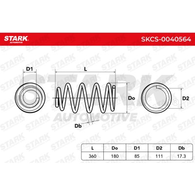 Sprężyna Zawieszenia Stark SKCS-0040564 SKCS-0040564 - foto 4