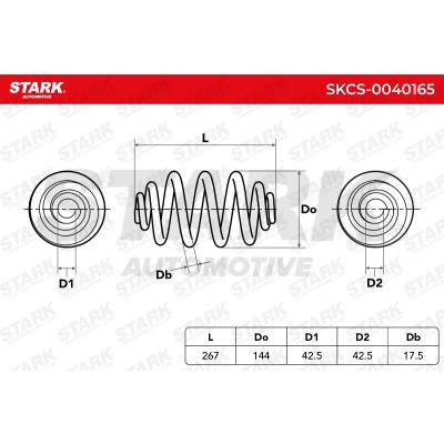 Sprężyna Zawieszenia Stark SKCS-0040165 SKCS-0040165 - foto 5