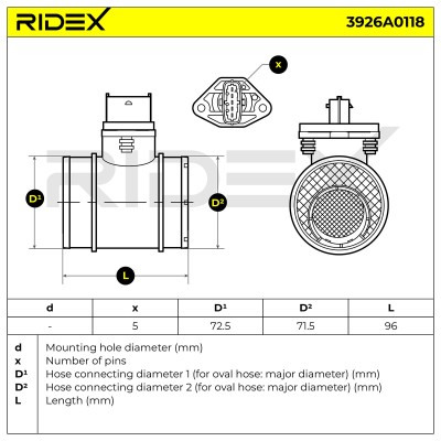 Przepływomierz RIDEX 3926A0118 3926A0118 - foto 5