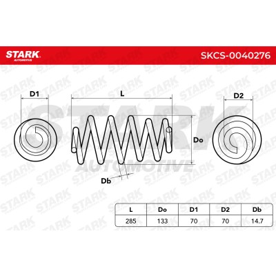 Sprężyna Zawieszenia Stark SKCS-0040276 SKCS-0040276 - foto 5