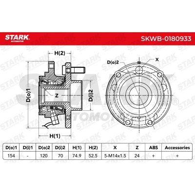 Łożysko Koła Stark SKWB-0180933 SKWB-0180933 - foto 6