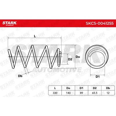 Sprężyna Zawieszenia Stark SKCS-0041255 SKCS-0041255 - foto 4