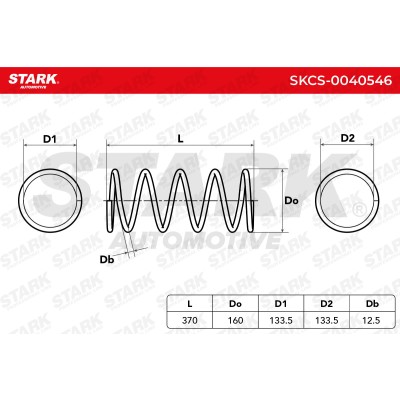 Sprężyna Zawieszenia Stark SKCS-0040546 SKCS-0040546 - foto 5