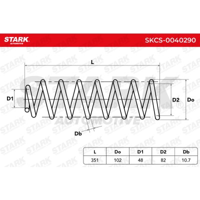Sprężyna Zawieszenia Stark SKCS-0040290 SKCS-0040290 - foto 4