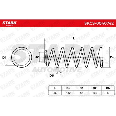 Sprężyna Zawieszenia Stark SKCS-0040742 SKCS-0040742 - foto 5