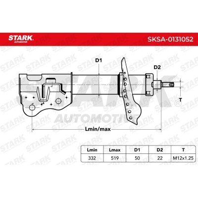 Amortyzator Stark SKSA-0131052 SKSA-0131052 - foto 3