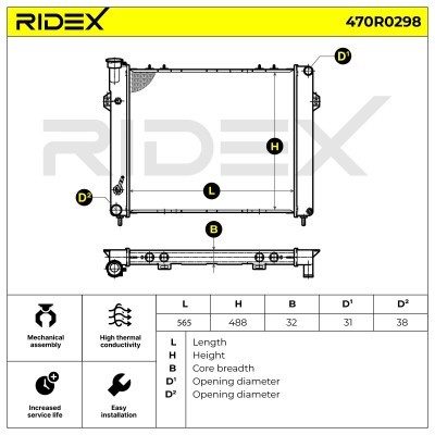 Chłodnica RIDEX 470R0298 470R0298 - foto 5