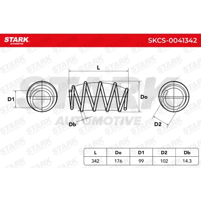Sprężyna Zawieszenia Stark SKCS-0041342 SKCS-0041342 - foto 4