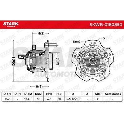 Łożysko Koła Stark SKWB-0180850 SKWB-0180850 - foto 6