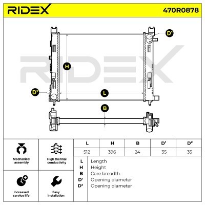 Chłodnica RIDEX 470R0878 470R0878 - foto 8