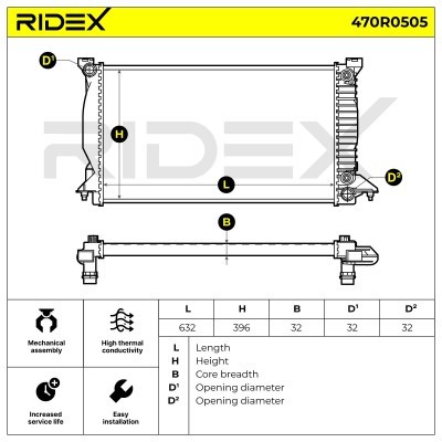 Chłodnica RIDEX 470R0505 470R0505 - foto 5