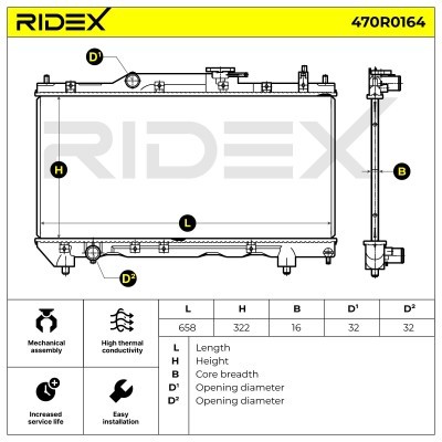 Chłodnica RIDEX 470R0164 470R0164 - foto 8