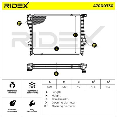 Chłodnica RIDEX 470R0730 470R0730 - foto 8