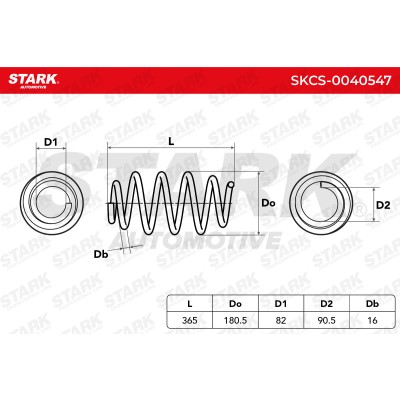 Sprężyna Zawieszenia Stark SKCS-0040547 SKCS-0040547 - foto 5