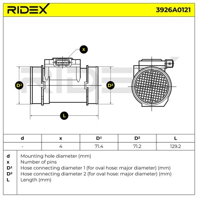 Przepływomierz RIDEX 3926A0121 3926A0121 - foto 6