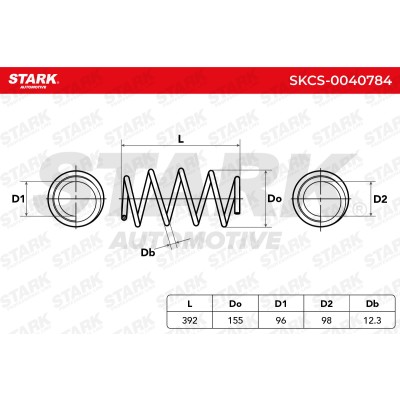 Sprężyna Zawieszenia Stark SKCS-0040784 SKCS-0040784 - foto 5