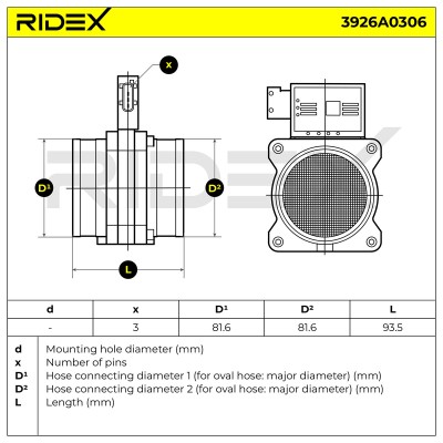Przepływomierz RIDEX 3926A0306 3926A0306 - foto 7