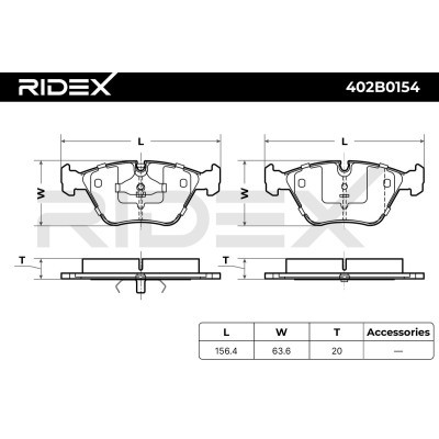 Klocki hamulcowe RIDEX 402B0154 402B0154 - foto 9