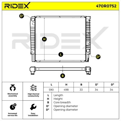 Chłodnica RIDEX 470R0752 470R0752 - foto 5