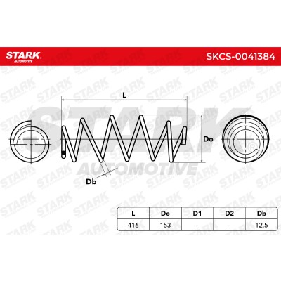 Sprężyna Zawieszenia Stark SKCS-0041384 SKCS-0041384 - foto 4