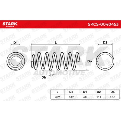 Sprężyna Zawieszenia Stark SKCS-0040453 SKCS-0040453 - foto 5
