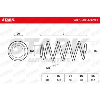 Sprężyna Zawieszenia Stark SKCS-0040203 SKCS-0040203 - foto 5