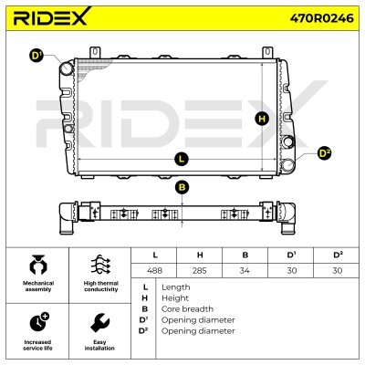 Chłodnica RIDEX 470R0246 470R0246 - foto 7
